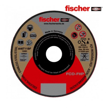 Disc fcd-fhp 115x1x22.23 inox fischer 