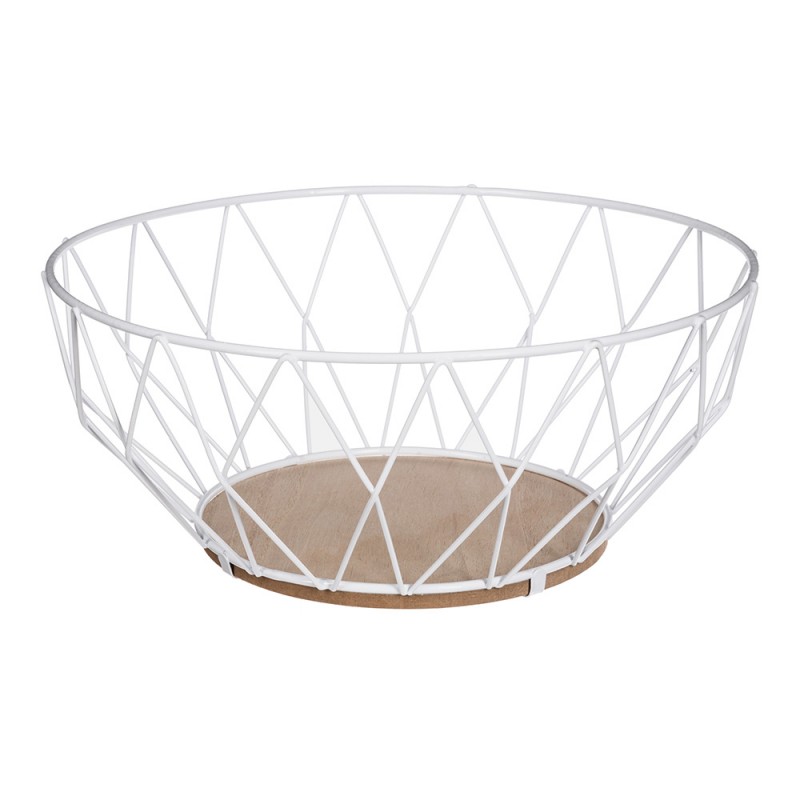 Frutero metálico baltik blanco 28cm 