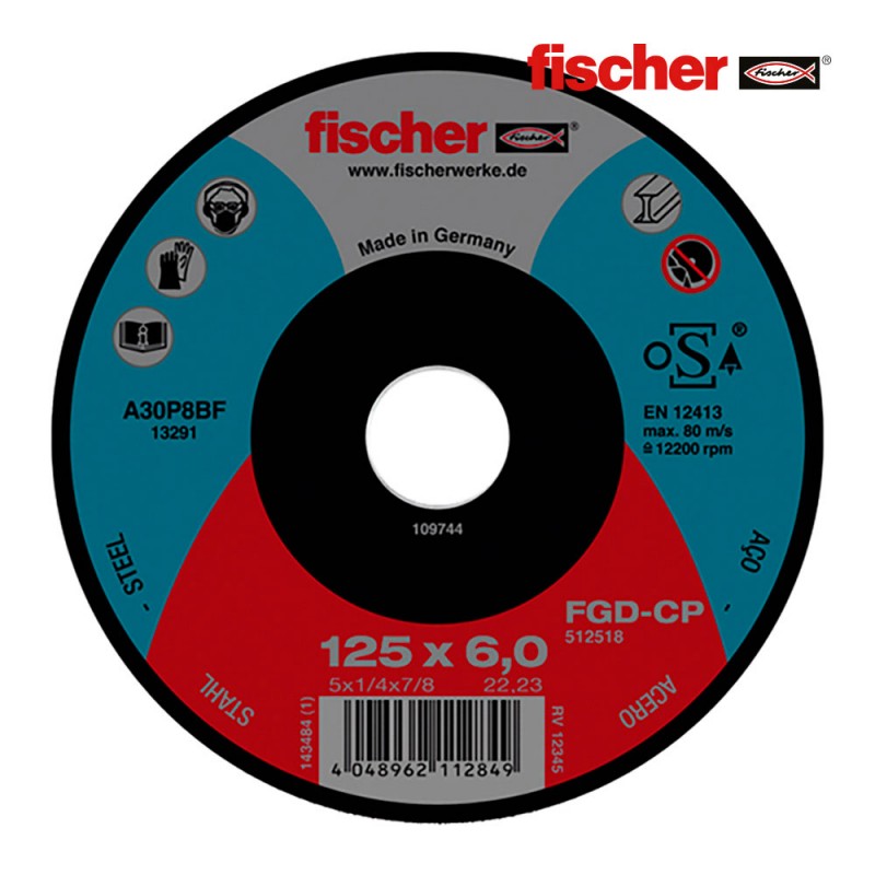 Disc fgd-cp 125x6x22,23 carbó fischer