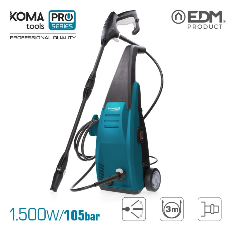 Hidrolimpiadora koma tools  alta presion  105 bar 1.500w edm