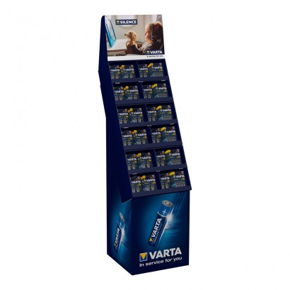 Expositor pilas varta "long life" 52 blisters 6 pilas aaa lr03 + 100 blisters 6 piles lr06 aa 