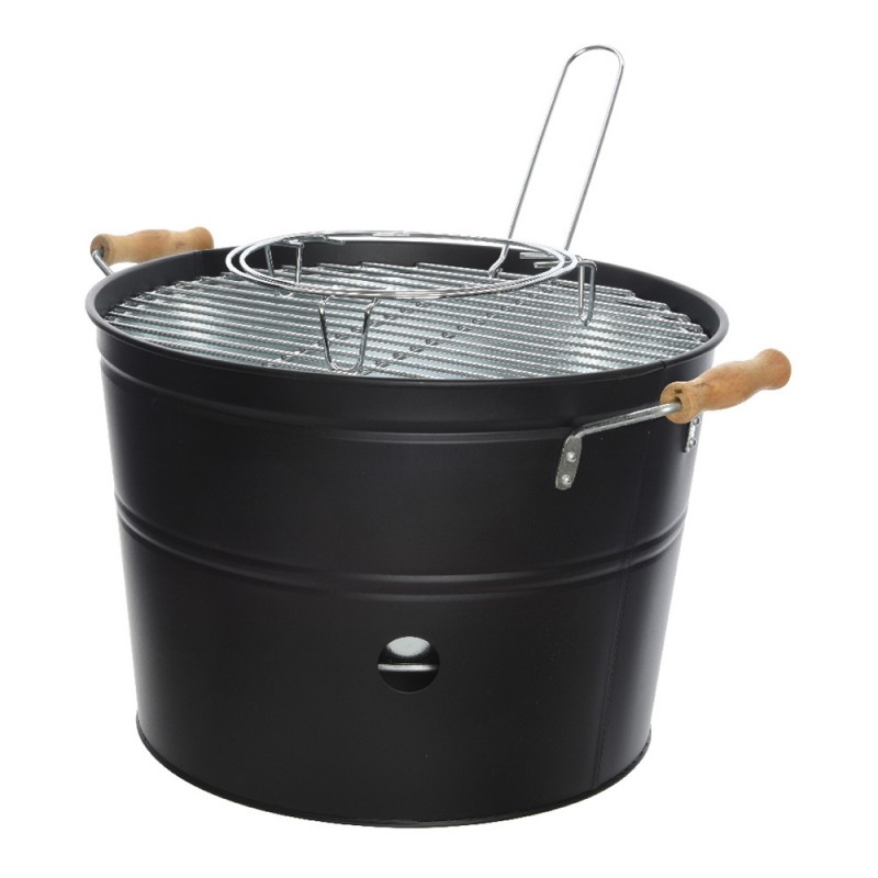 Barbacoa cubell amb parrilla de 32cm 