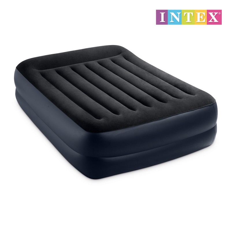 Llit d'aire 152x203x42cm blau dura-beam basic queen amb bomba 220-240v intex 64124np 