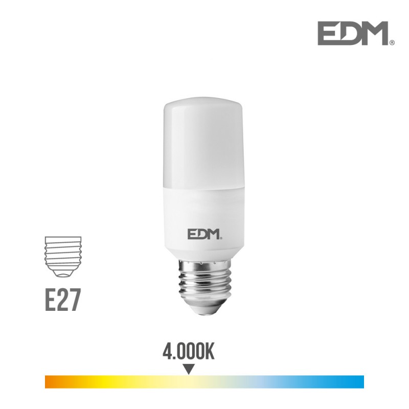 Bombeta tubular led  e27 10w 1100 lm 4000k llum dia edm