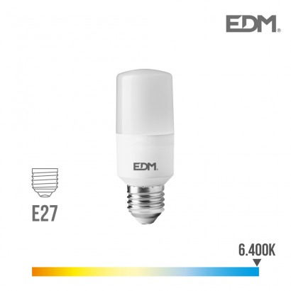 Bombeta tubular led e27 10w 1100 lm 6400k llum freda edm 