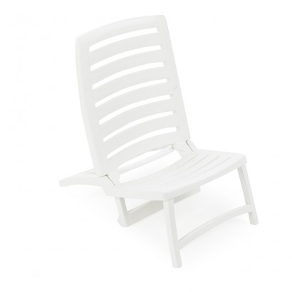 Cadira playera plegable blanca  ipae pro garden
