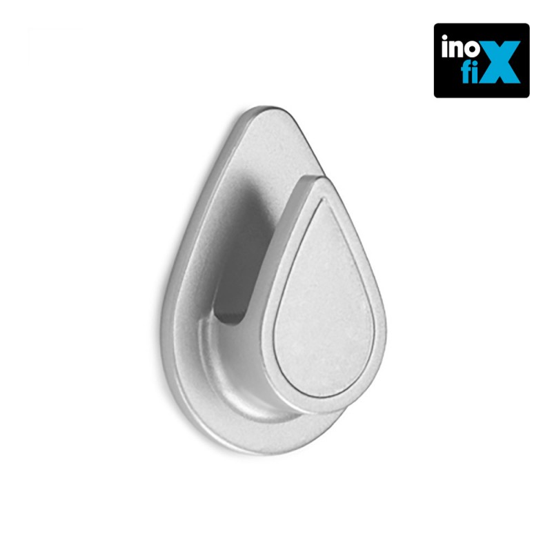 Colgador resistente al agua mod. gota cromo (blister) inofix