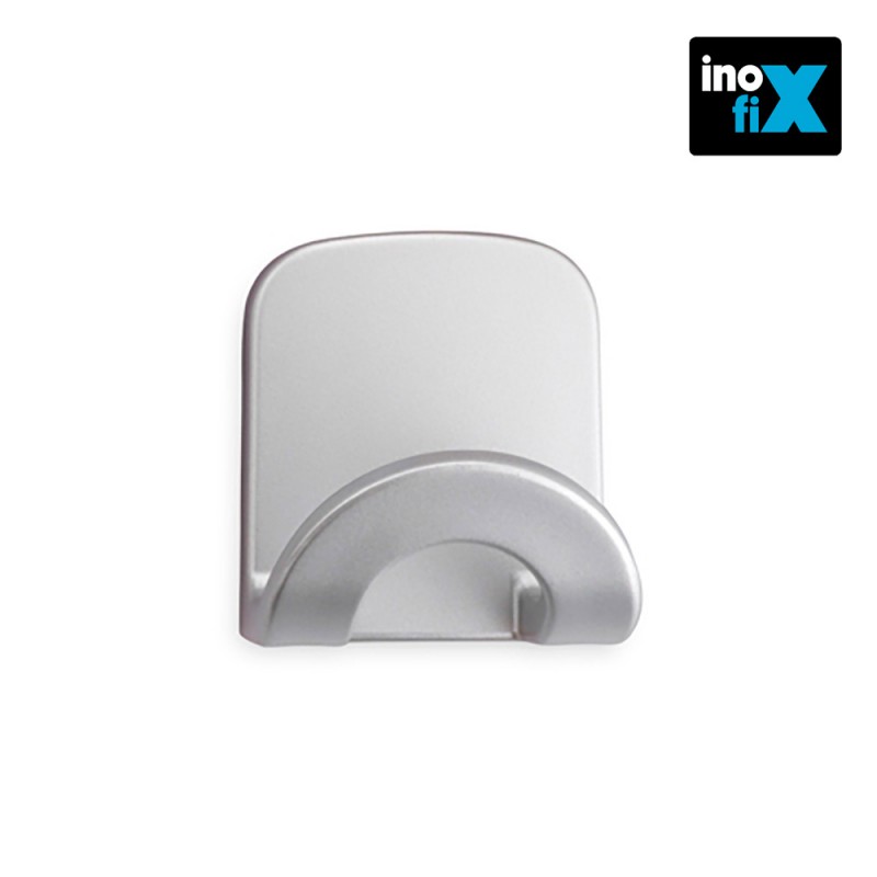 Colgador adhesivo arco cromo (blister) inofix