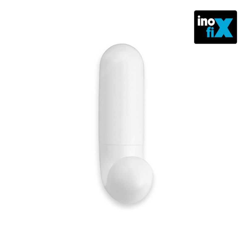 Colgador adhesivo "j" blanco (blister) inofix