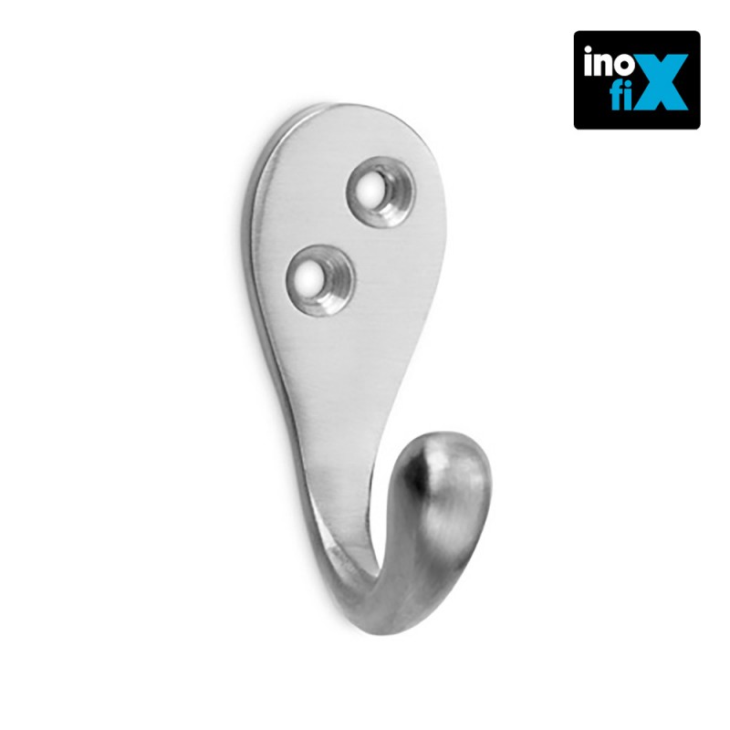 Colgador clasico de laton niquel satinado (blister) inofix