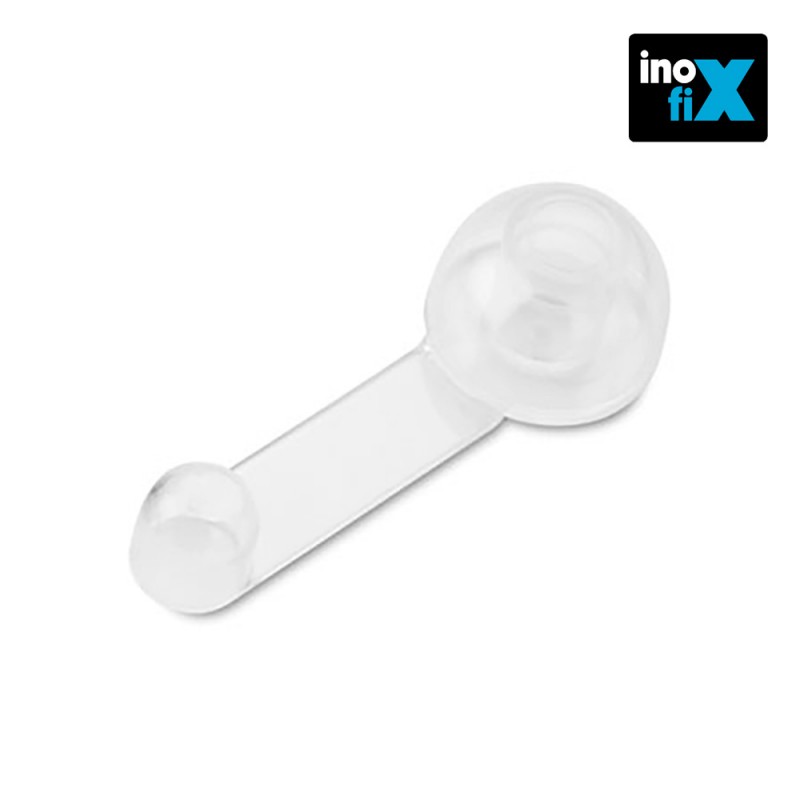 Tope retenedor giratori adhesiu transparent (blister) inofix