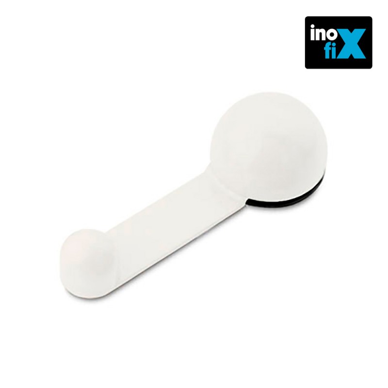 Tope retenedor giratorio adhesivo blanco (blister) inofix