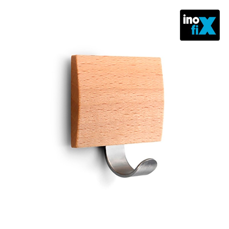 Colgador adhesivo haya (blister) inofix