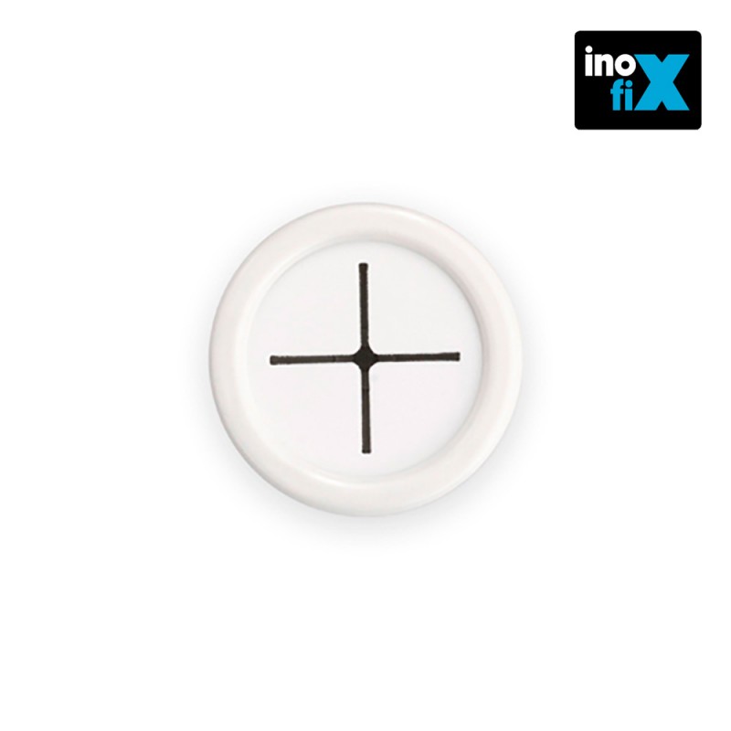 Colgador paños cocina redondo adhesivo blanco (blister) inofix