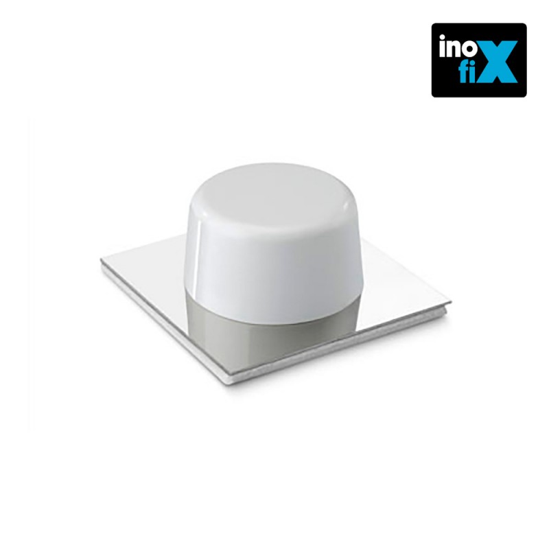 Tope adhesiu blanc-cromo (blister 2 unit) inofix 