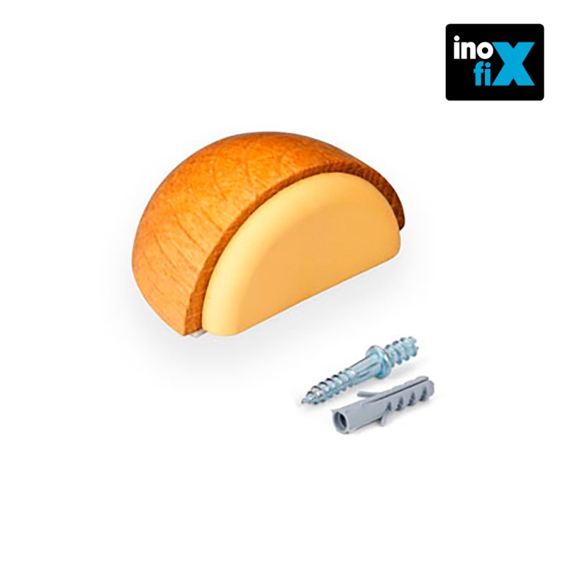 Tope adhesivo con tornillo roble (blister) inofix