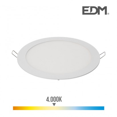 Downlight led empotrable 20w llum dia 4.000k 1500 lumens blanc  edm