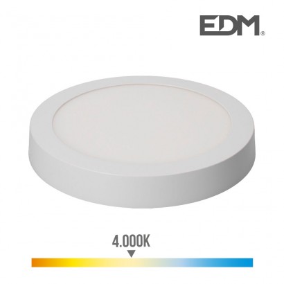 Downlight led superfície 20w 1500 lumens 4.000k llum dia blanc edm